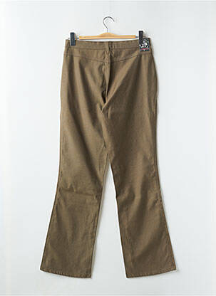 Pantalon drept elasticitate talie înaltă verde CIMARRON femeie