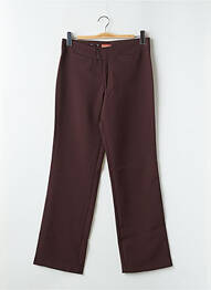 Pantalon drept talie înaltă talie înaltă maro CIMARRON femeie