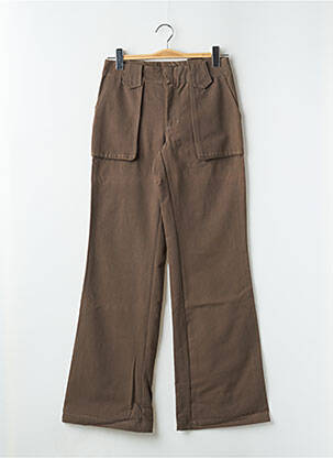 Pantalon larg maro CHEYENNE femeie