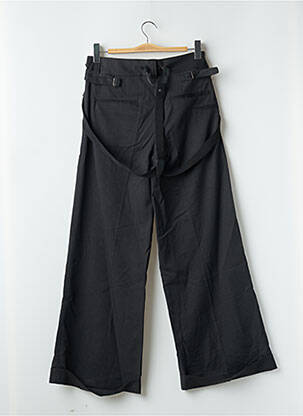 Pantalon larg talie cu cleme talie înaltă gri LTB femeie