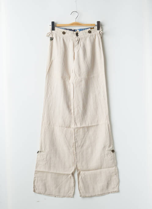 Pantalon larg bej LOIS femeie