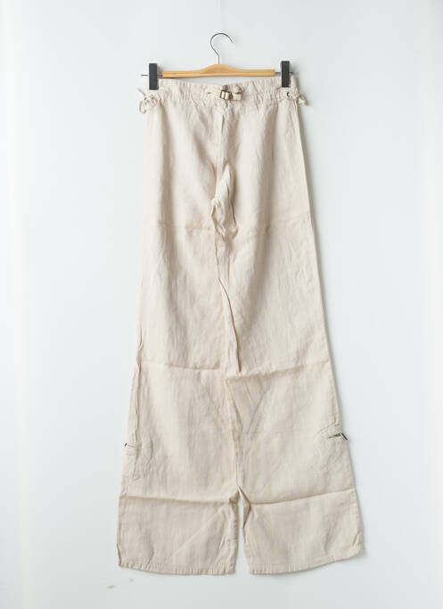 Pantalon larg bej LOIS femeie