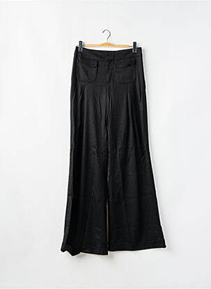 Pantalon larg țesătură poplin mărime normală negru MISS SIXTY femeie