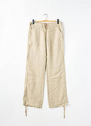 Pantalon drept țesătură poplin mărime normală bej MISS SIXTY femme