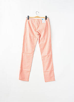 Pantalon slim țesătură poplin mărime normală roz LOLITA femeie