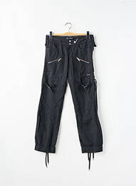 Pantalon drept țesătură poplin mărime normală negru PHARD femme