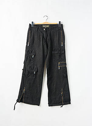 Pantalon cargo croială dreaptă negru RWD femeie
