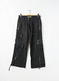 Pantalon cargo croială dreaptă negru RWD femeie