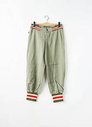 Pantalon 7/8 talie elastică mărime normală verde RWD femeie