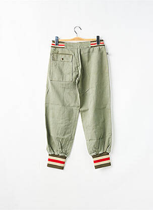 Pantalon 7/8 talie elastică mărime normală verde RWD femeie