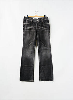 Blugi cu croială evazată negru SCHOOL RAG femeie