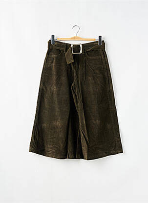 Pantalon trei sferturi verde SCHOOL RAG femeie