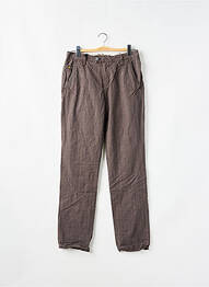 Pantalon slim țesătură poplin mărime normală gri MAISON SCOTCH homme
