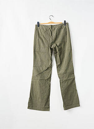 Pantalon drept țesătură poplin mărime normală verde SESSUN femeie