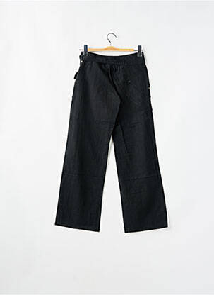Pantalon drept țesătură poplin mărime normală negru 2 TWO femeie