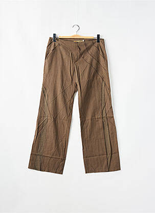 Pantalon drept țesătură poplin mărime normală verde 2 TWO femeie