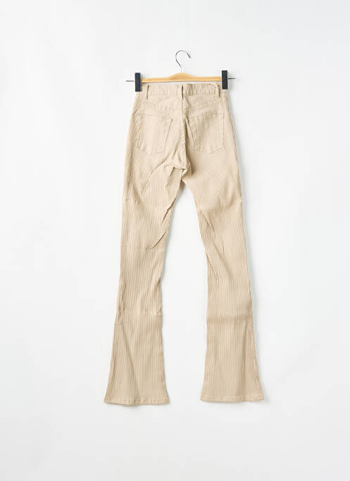 Blugi cu croială evazată bej SCHOOL RAG femeie