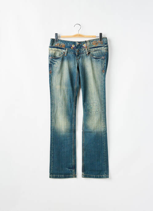 Blugi cu croială dreaptă albastru SCHOOL RAG femeie