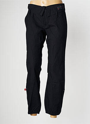 Pantalon drept țesătură poplin talie joasă negru BE YOU K femeie