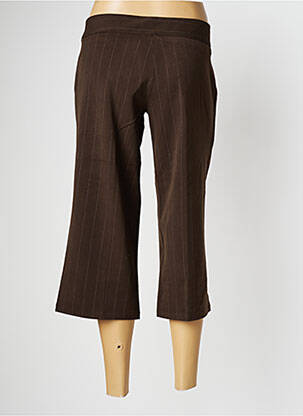 Pantalon trei sferturi croială dreaptă talie joasă maro BLEND SHE femeie