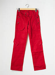 Pantalon cargo croială dreaptă mărime normală roșu BE YOU K femme