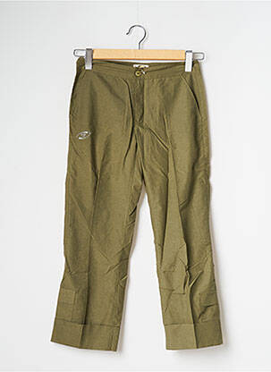 Pantalon trei sferturi croială dreaptă mărime normală verde BE YOU K femeie