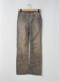 Pantalon drept elasticitate talie joasă albastru TEDDY SMITH femeie