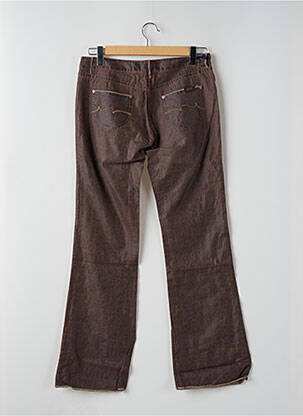 Pantalon drept elasticitate talie joasă maro TEDDY SMITH femeie