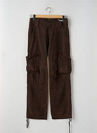 Pantalon cargo croială dreaptă talie joasă maro TEDDY SMITH bărbat