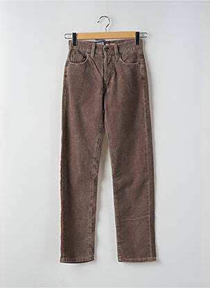 Pantalon slim talie înaltă talie înaltă maro TEDDY SMITH femeie