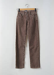 Pantalon slim elasticitate talie înaltă maro TEDDY SMITH femme