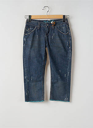 Pantalon trei sferturi albastru TEDDY SMITH femeie