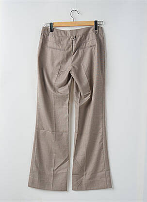 Pantalon drept închidere cu fermoar sub clapetă cu cârlig talie joasă gri VERO MODA femeie