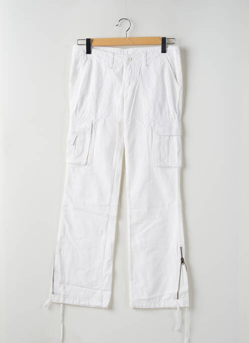 Pantalon cargo alb TEDDY SMITH femeie