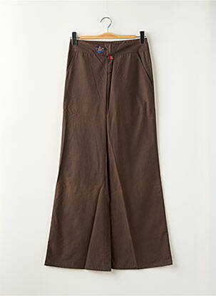 Pantalon evazat talie joasă talie joasă maro BE YOU K femeie