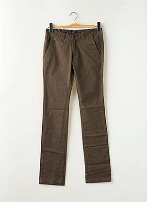 Pantalon chino talie joasă talie joasă maro LADY SOUL femeie