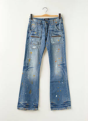 Blugi bootcut elasticitate talie joasă albastru RWD femeie