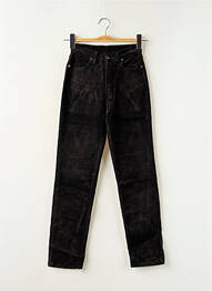 Pantalon slim elasticitate negru TEDDY SMITH fată