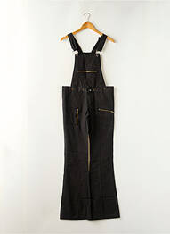 Salopetă croială dreaptă bretele subțiri negru RWD femeie