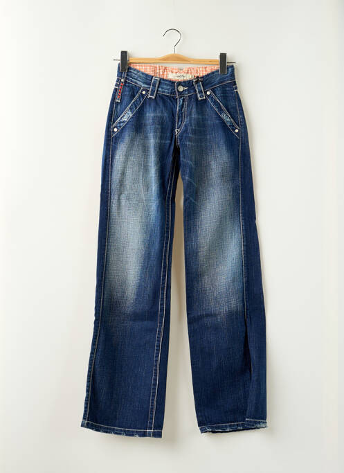 Blugi cu croială dreaptă albastru SCHOOL RAG femeie