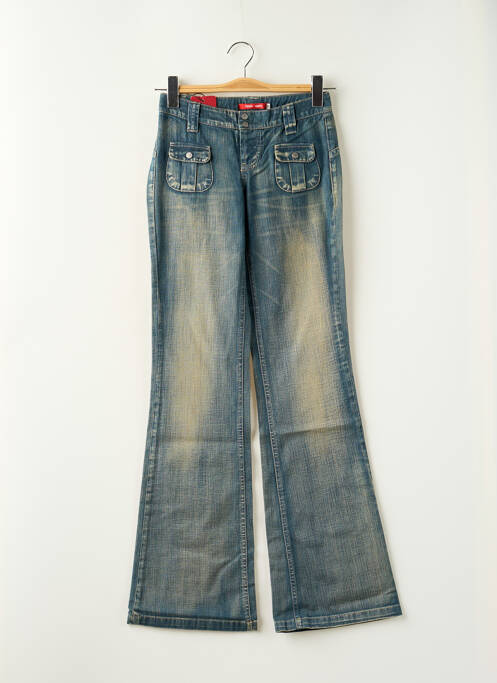 Blugi bootcut albastru TEDDY SMITH femeie