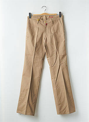 Pantalon chino țesătură poplin mărime normală bej BE YOU K femeie