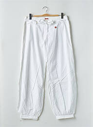 Pantalon drept țesătură poplin mărime normală alb BE YOU K femeie