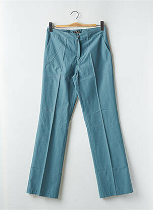Pantalon chino țesătură poplin talie înaltă albastru BE YOU K femeie