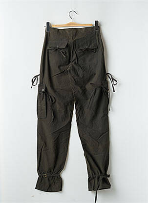 Pantalon cargo țesătură poplin mărime normală verde BE YOU K femeie