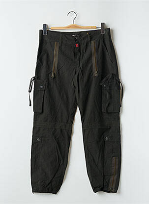 Pantalon cargo țesătură poplin mărime normală verde BE YOU K femeie