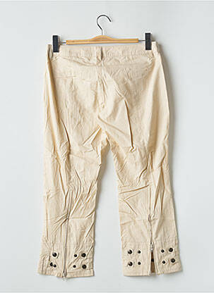 Pantalon trei sferturi țesătură poplin mărime normală bej BE YOU K femeie