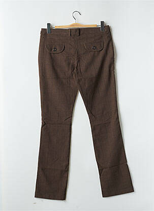Pantalon 7/8 țesătură poplin talie joasă maro BLEND SHE femeie