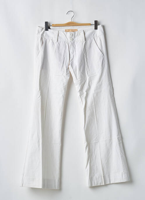 Pantalon evazat alb FREEMAN T.PORTER femeie