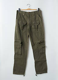 Pantalon cargo mărime normală mărime normală verde PHARD femme